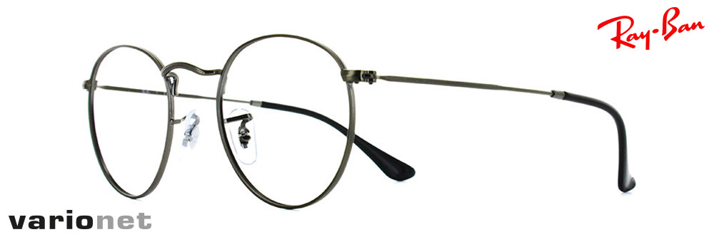 lunettes Ray-Ban RB3447V round métal gun de profil